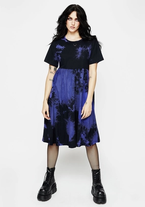 Purple Haze Midi Skater Dress Dresses Womens - wedding guest outfits