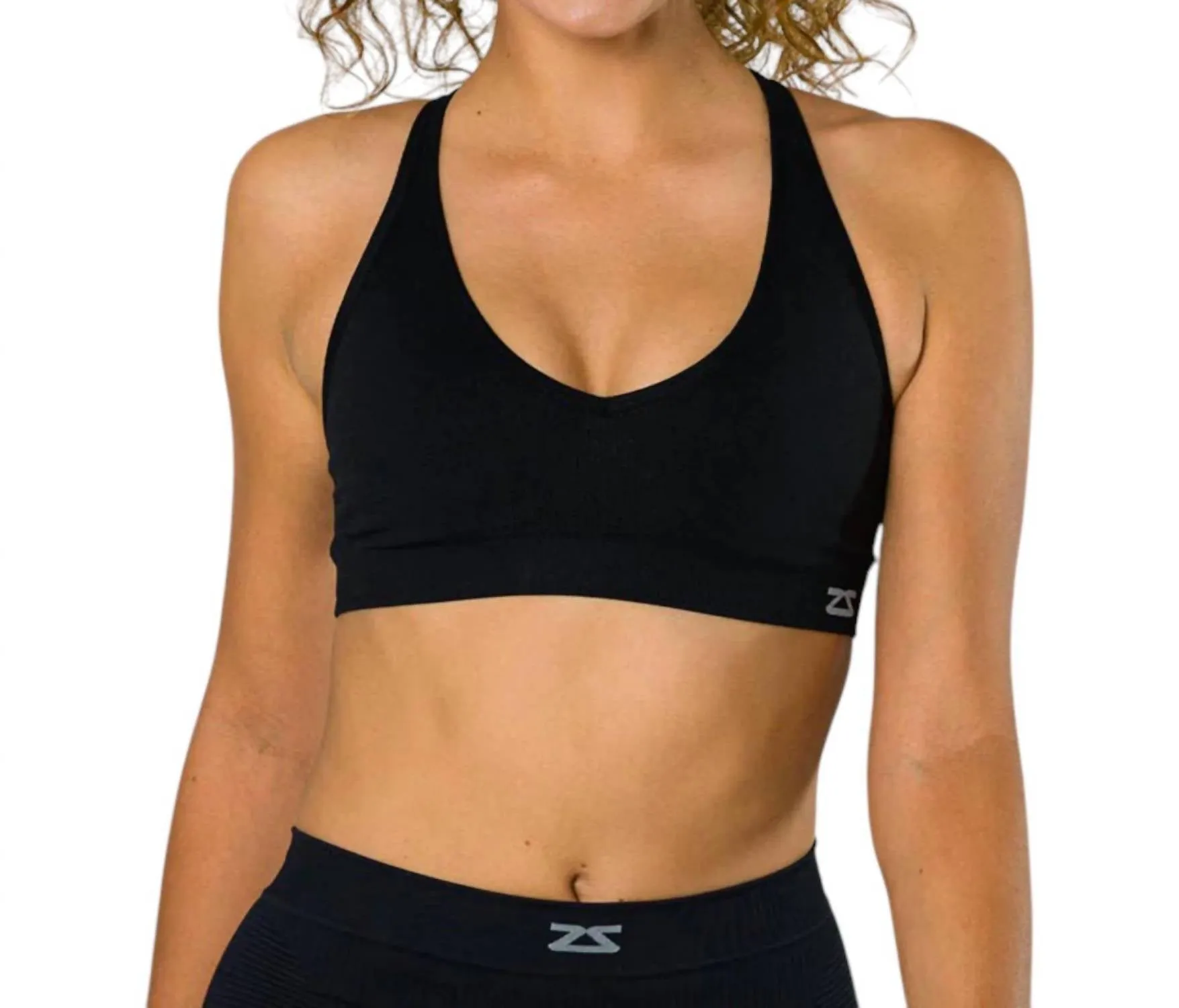 Racey Lux Sports Bra In Black