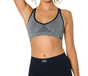 Racey Lux Sports Bra In Heather Grey Activewear Womens - yoga pants clearance