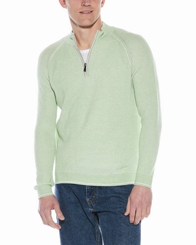 Raffi English Rib 1/4-Zip Mock Neck Sweater turtleneck sweaters sale