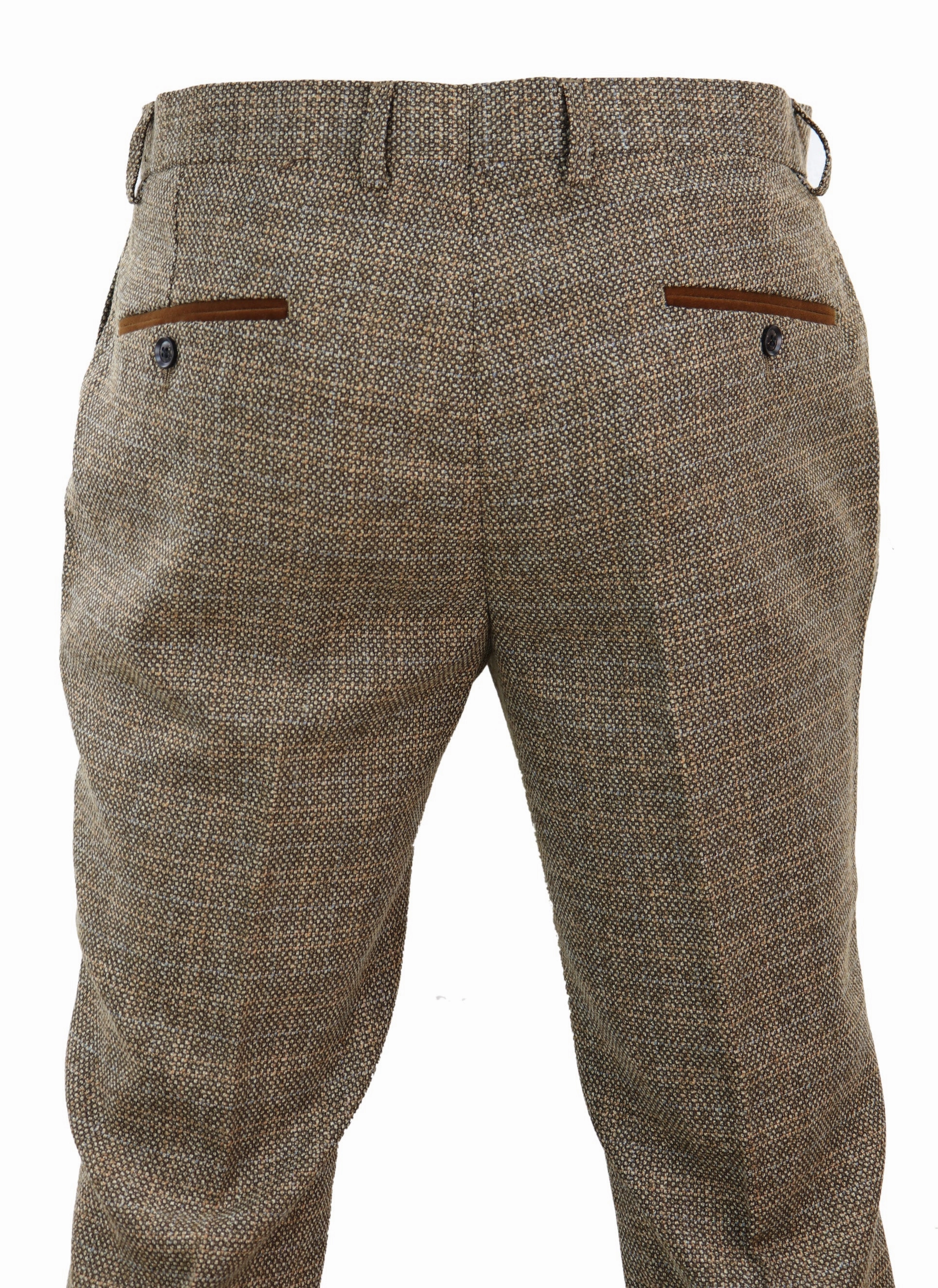 Ralph Tweed Check Vintage Trousers