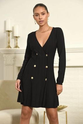 Regina Skater Dress - Black maxi dresses clearance