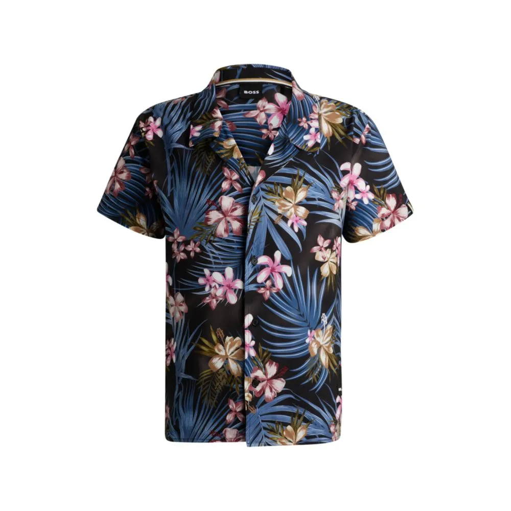 Regular-fit shirt with seasonal print