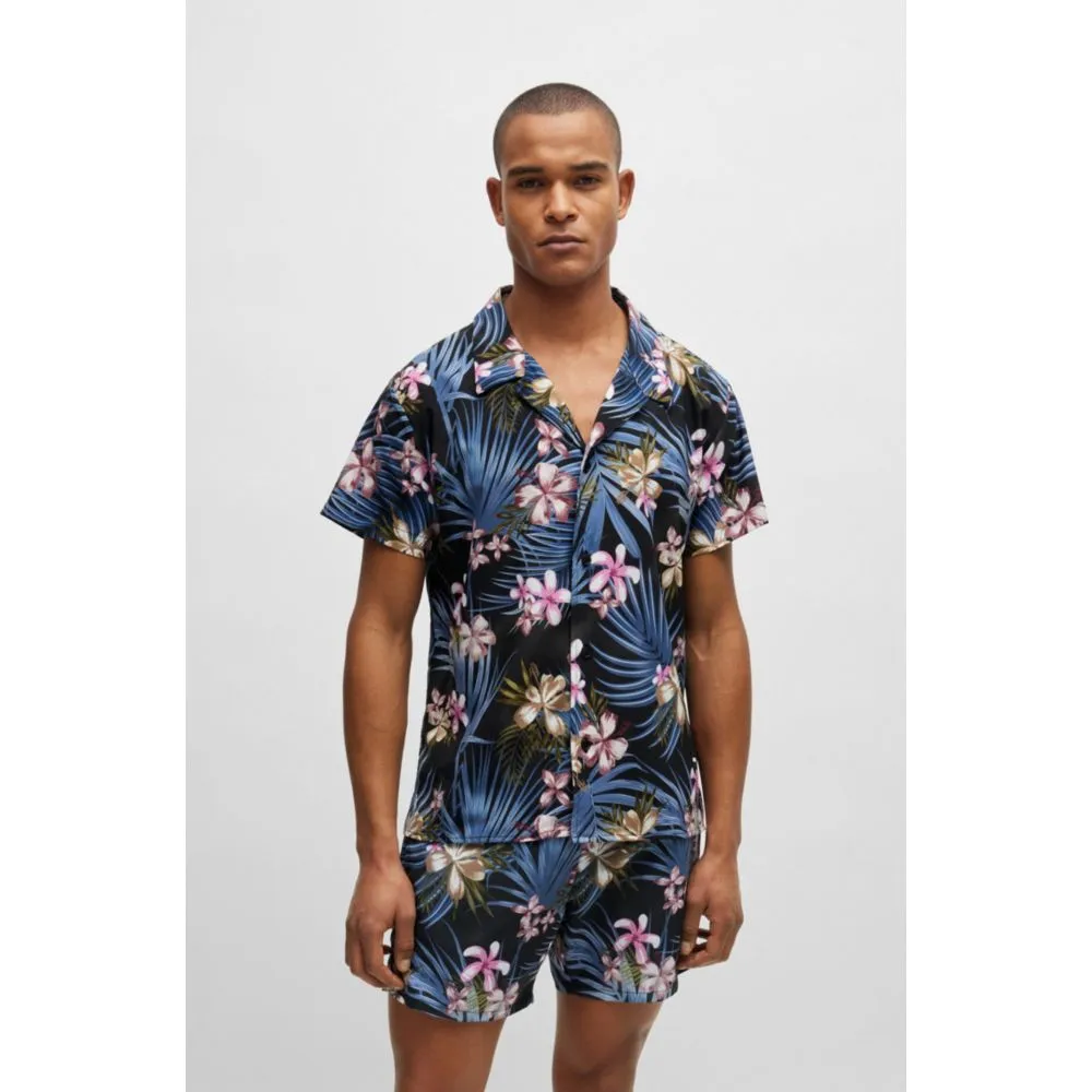 Regular-fit shirt with seasonal print