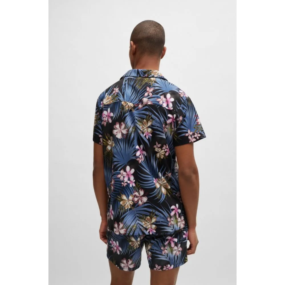 Regular-fit shirt with seasonal print