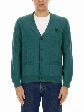 Regular Bold Fox Head Patch" Cardigan designer sweaters outlet