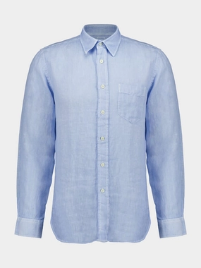 Regular Fit Mermaid Linen Shirt Tops Mens - graphic tees sale