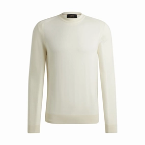 Regular-fit sweater in wool, silk and cashmere knit sweaters cheap
