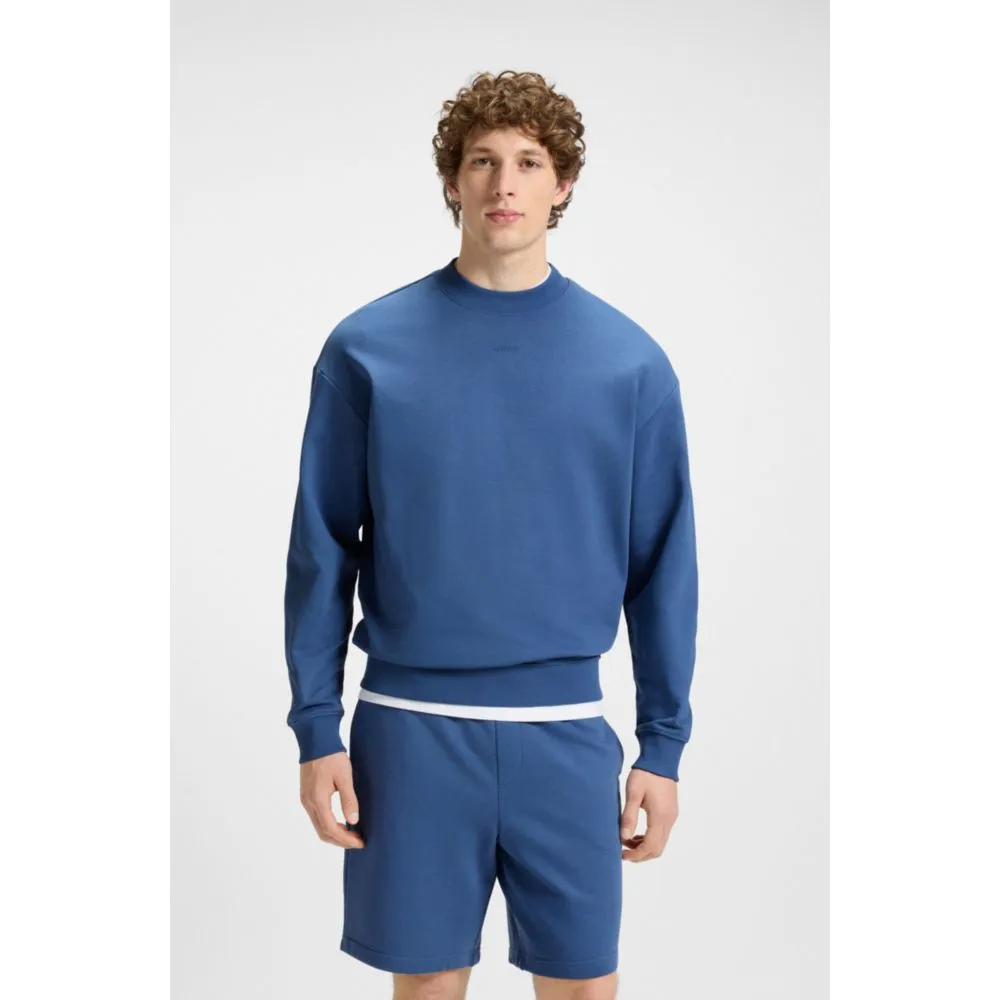 Relaxed-fit sweatshirt in cotton terry with logo print