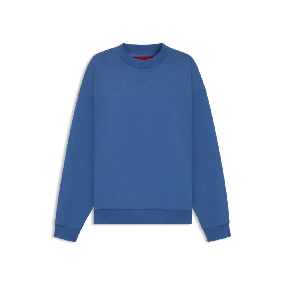 Relaxed-fit sweatshirt in cotton terry with logo print