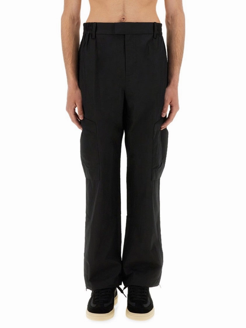 Relaxed-Fit Cargo Tech Pants With Tapered Leg