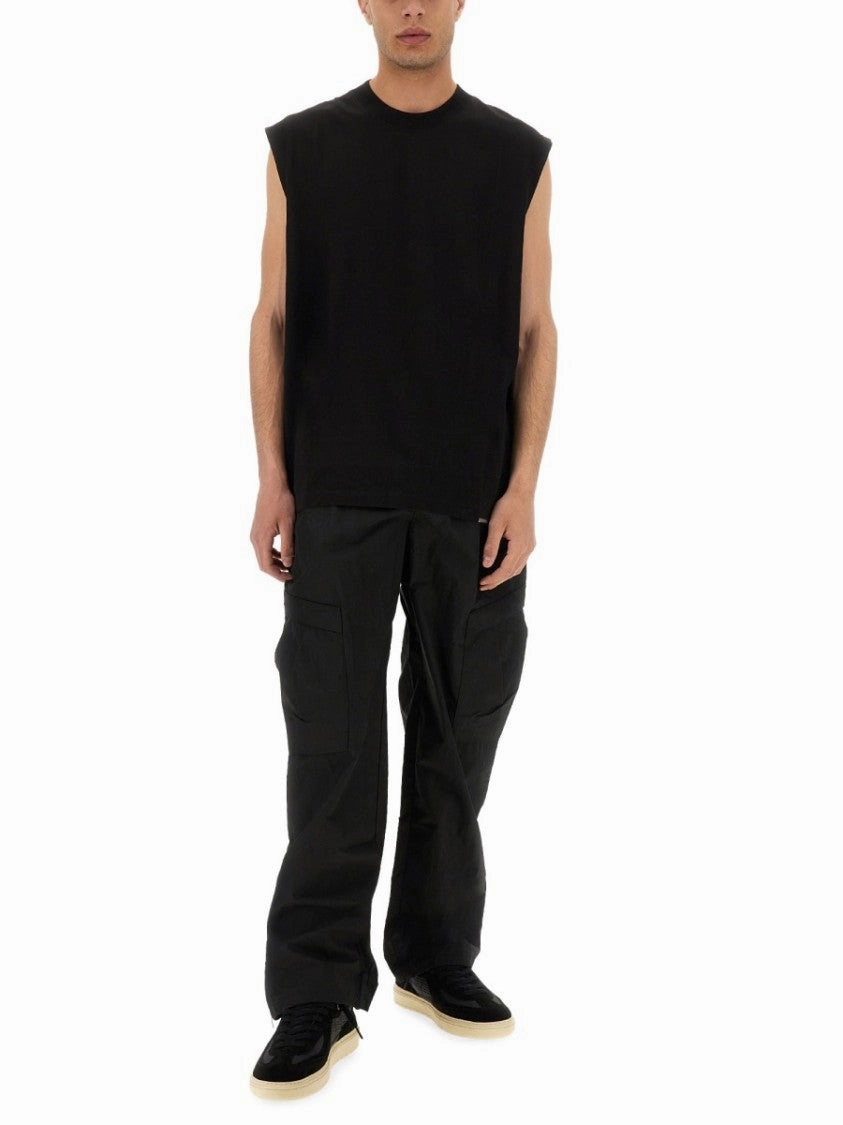 Relaxed-Fit Cargo Tech Pants With Tapered Leg