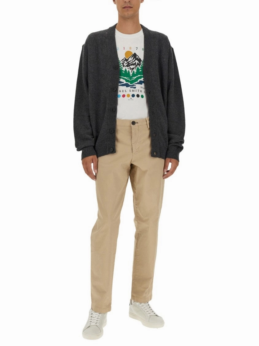 Relaxed Fit Merino Wool Cardigan