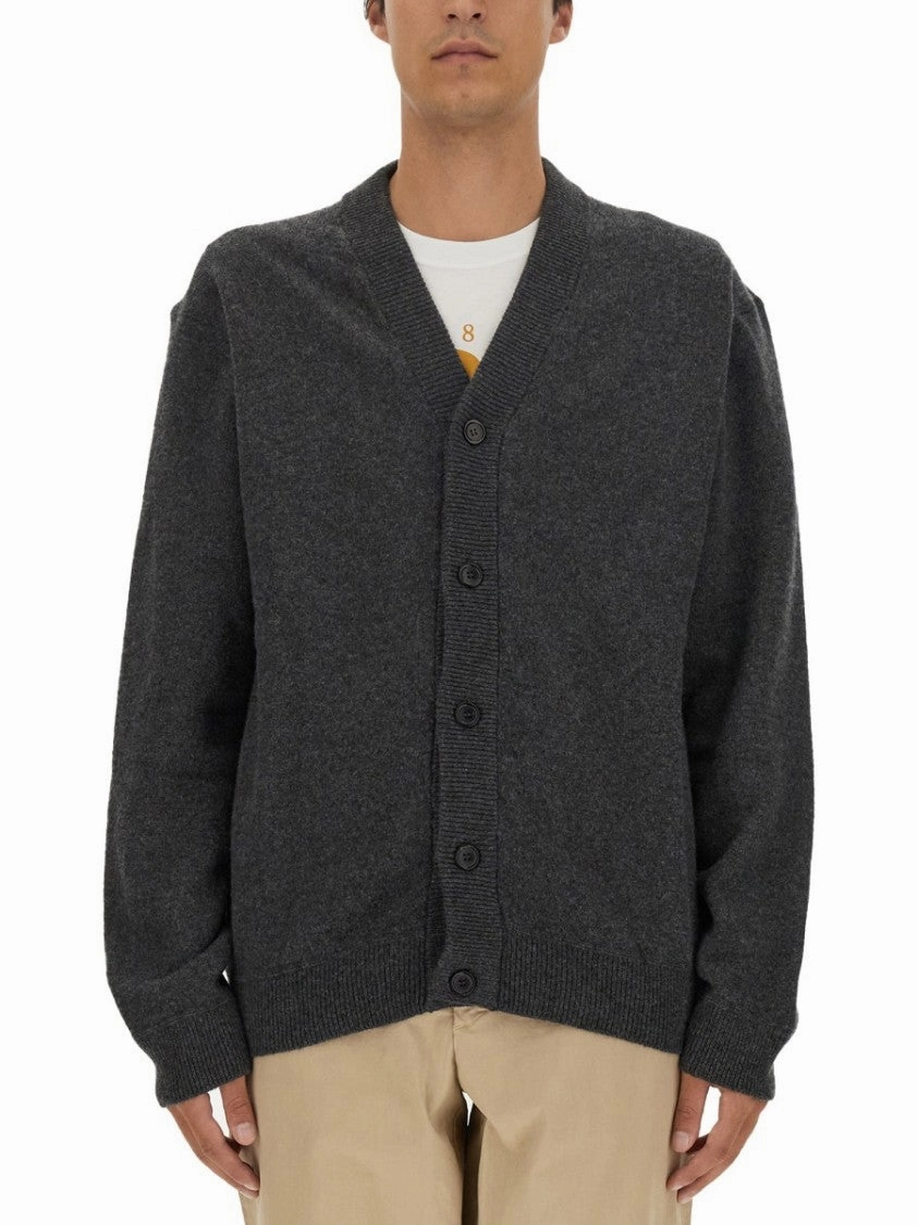 Relaxed Fit Merino Wool Cardigan designer sweaters outlet