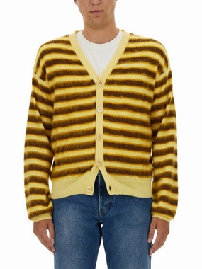 Relaxed Fit Striped Cardigan cashmere sweaters sale