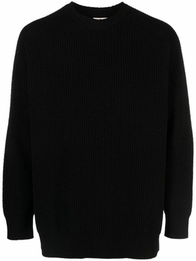 Relaxed Fit Textured Knit Sweater designer sweaters outlet