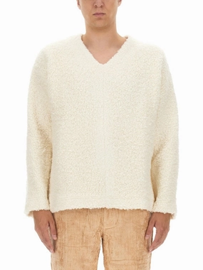 Relaxed Fit V-Neck Sweater designer sweaters outlet