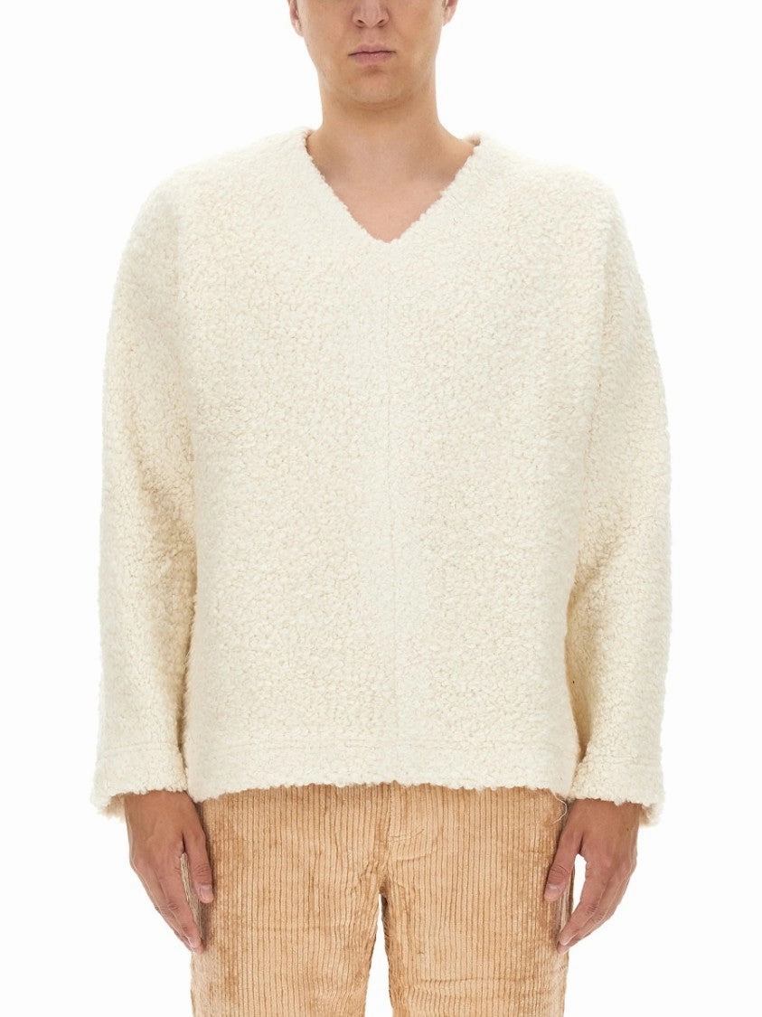 Relaxed Fit V-Neck Sweater designer sweaters outlet