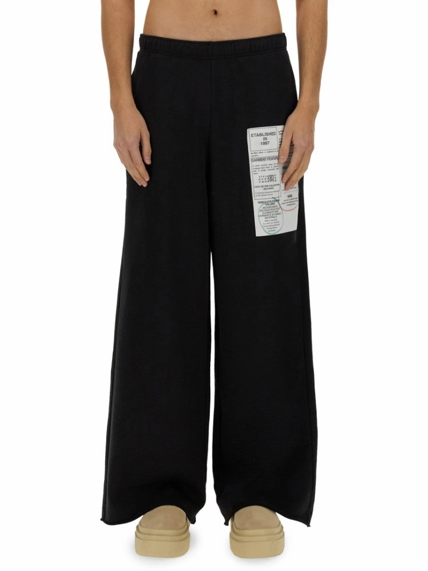 Relaxed Wide-Leg Cotton Jersey Pants