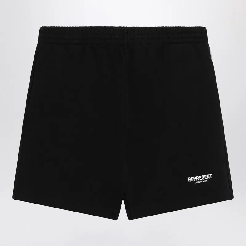 Represent Men's Cotton Shorts With Logo