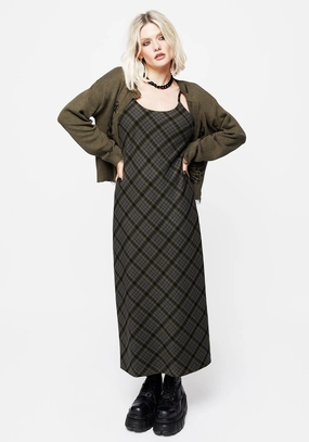 Reseda Check Midaxi Cami Dress Dresses Womens - summer dresses discount