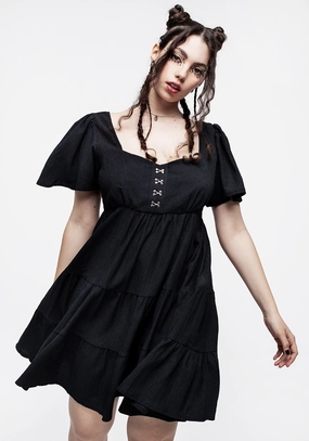 Revenge Tiered Crinkle Mini Dress Dresses Womens - beach dresses cheap