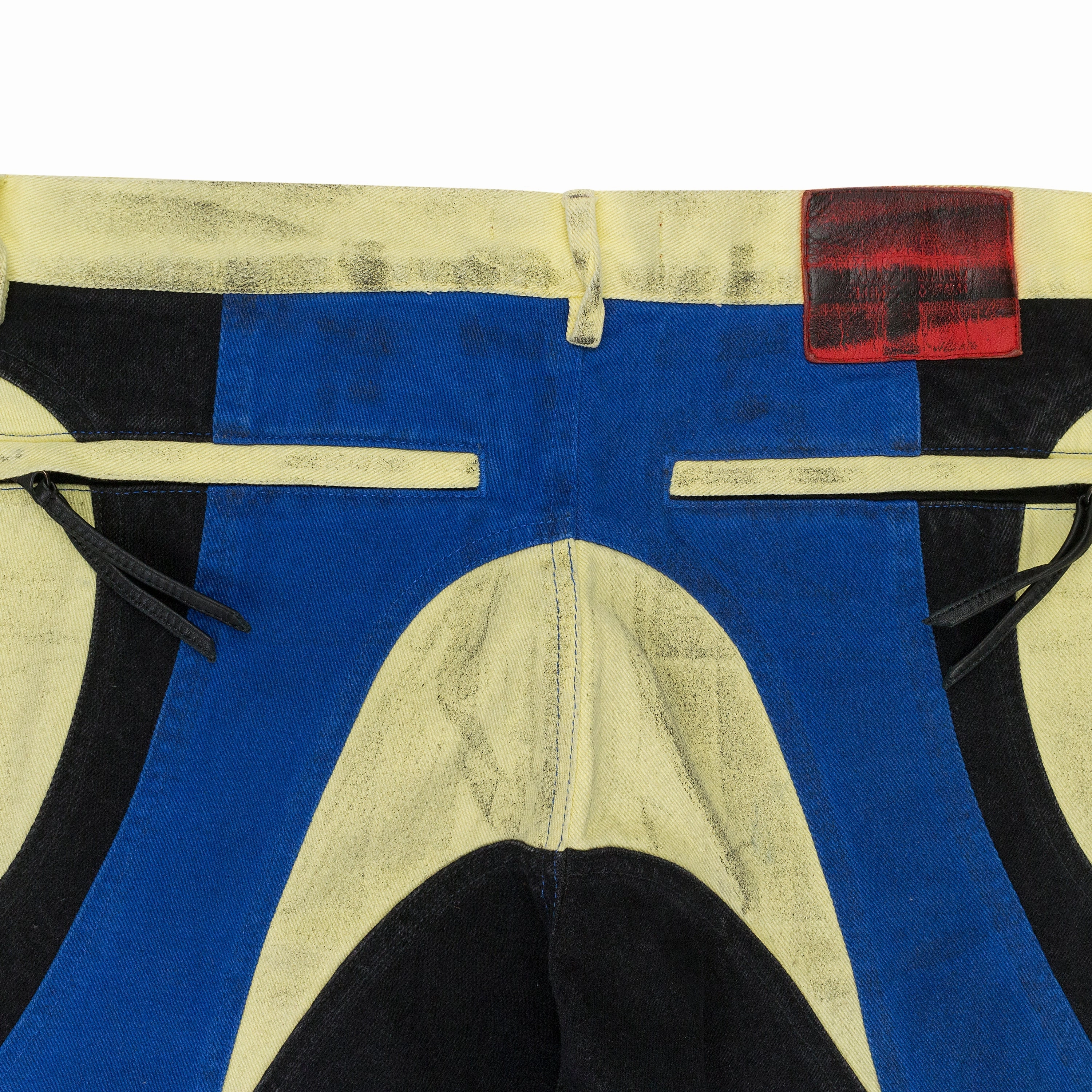 RIDER YELLOW STRAIGHT-FIT JEANS