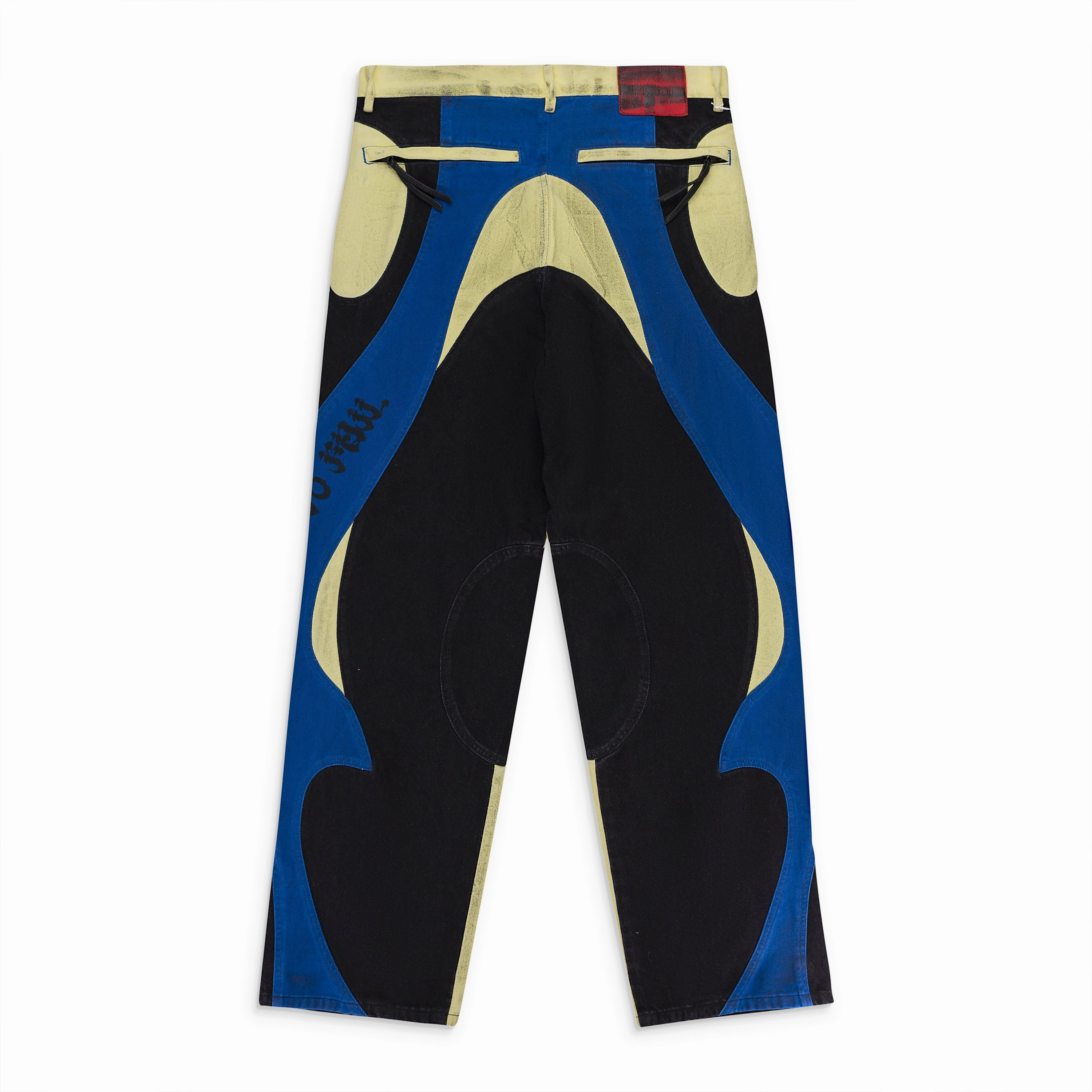 RIDER YELLOW STRAIGHT-FIT JEANS