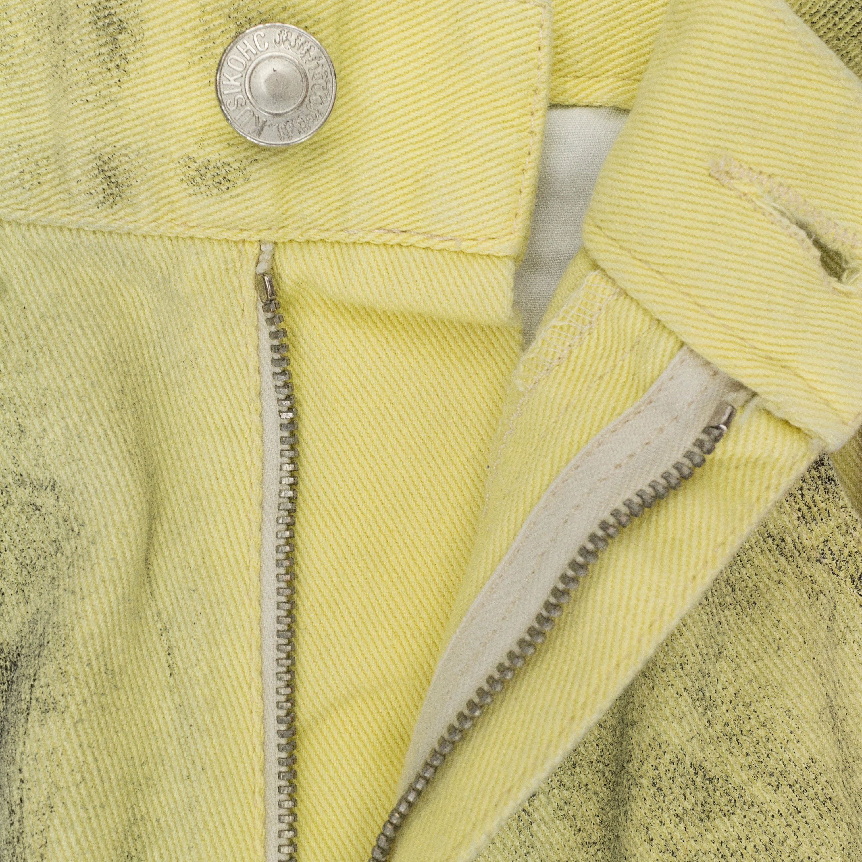 RIDER YELLOW STRAIGHT-FIT JEANS