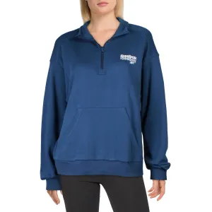 RIE 1/4 Zip Womens Pocket Cotton Sweatshirt Activewear Womens - yoga pants clearance
