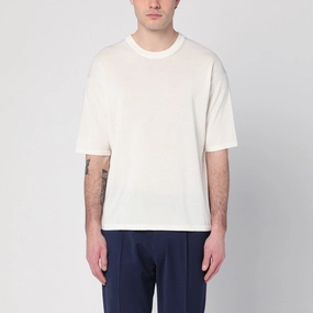 Roberto Collina Men's Ecru Sweater In Cotton cashmere sweaters sale