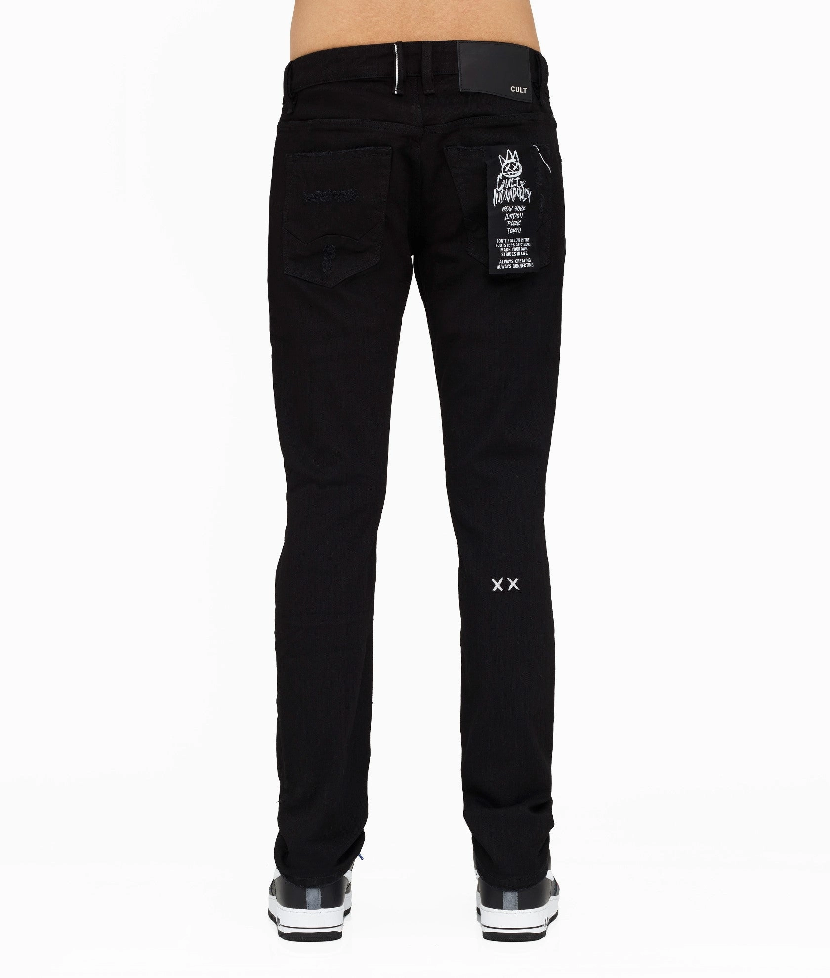 ROCKER SLIM - PREMIUM STRETCH IN BLACK INK JEANS NEW