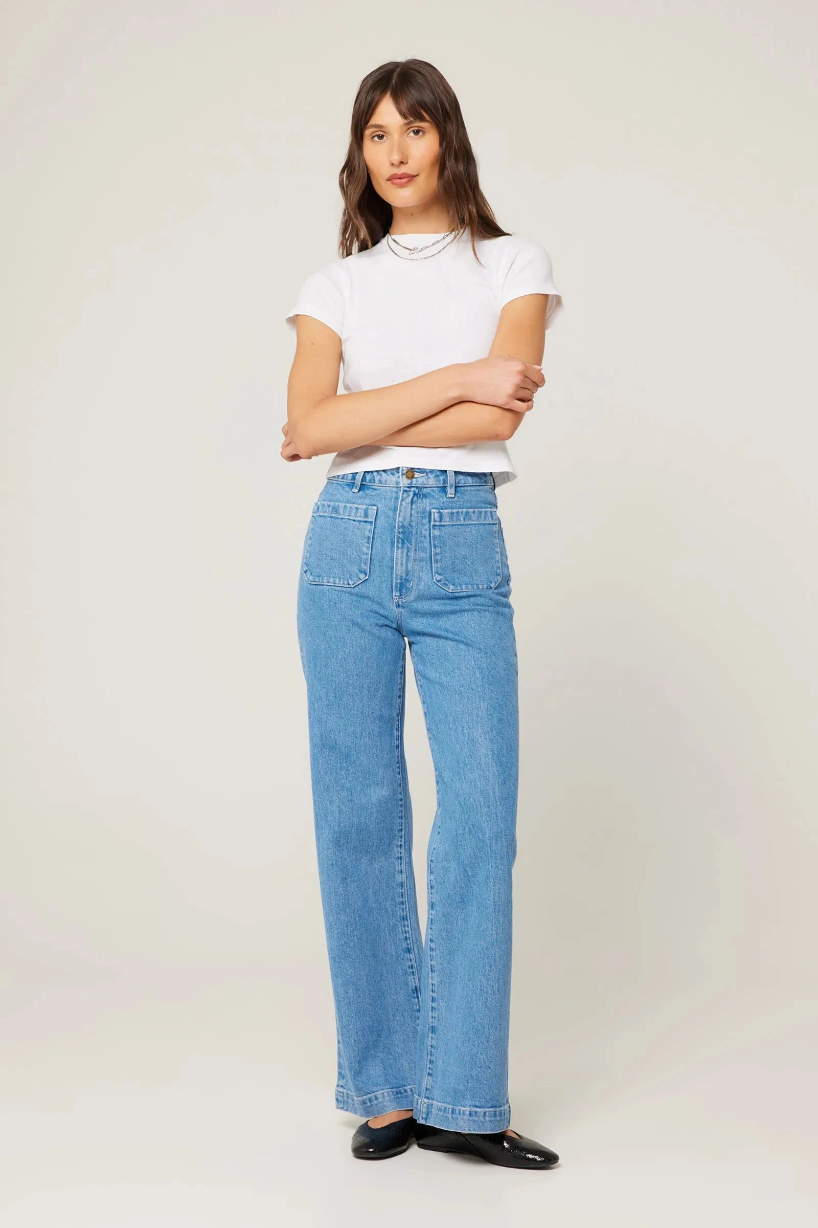 Rollas Sailor Jean Long - Lily Blue