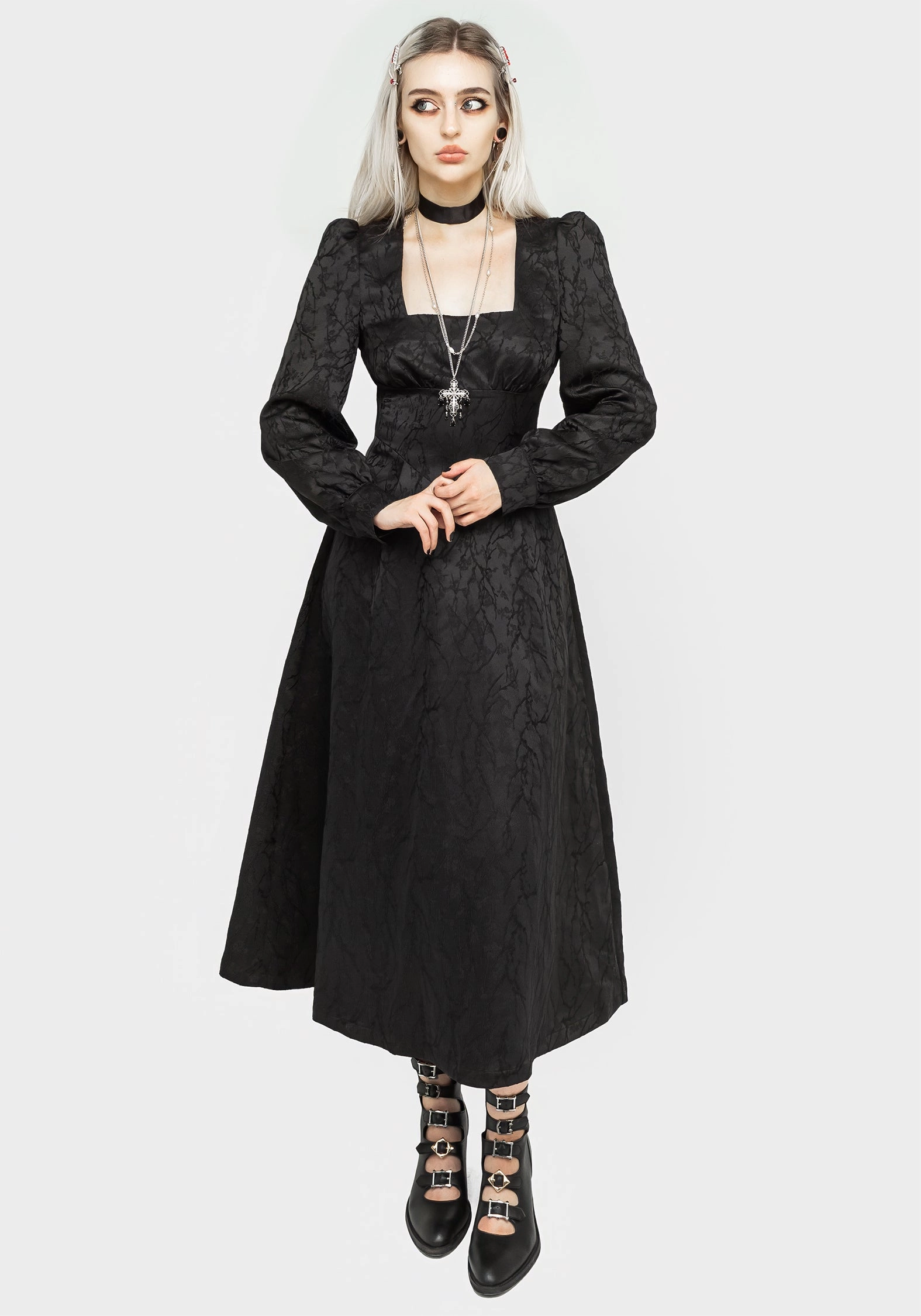 Rosamund Bishop Sleeve Midaxi Dress Dresses Womens - beach dresses cheap