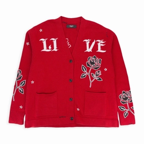 ROSE RED CARDIGAN winter sweaters outlet