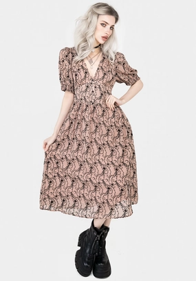 Rosethorn Corset Midi Dress Dresses Womens - wedding guest outfits