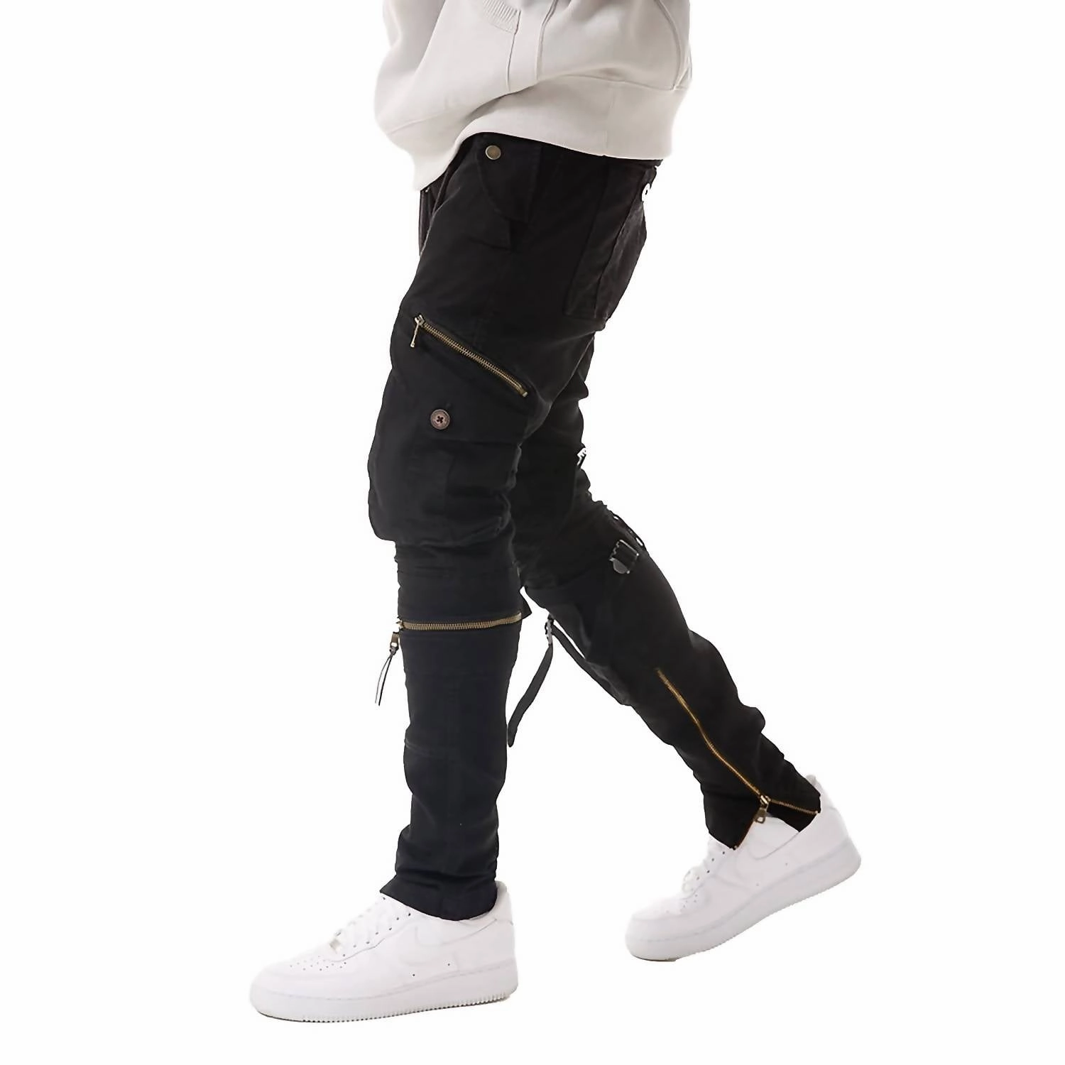 Ross Brighton Cargo Pants In Black