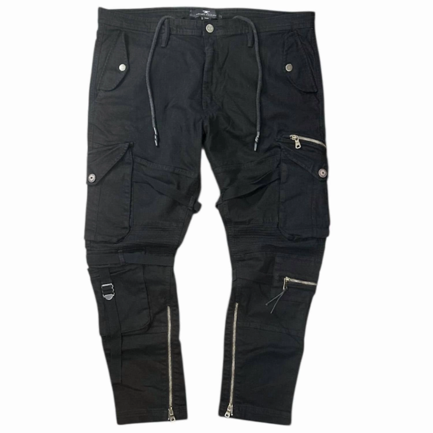 Ross Brighton Cargo Pants In Black