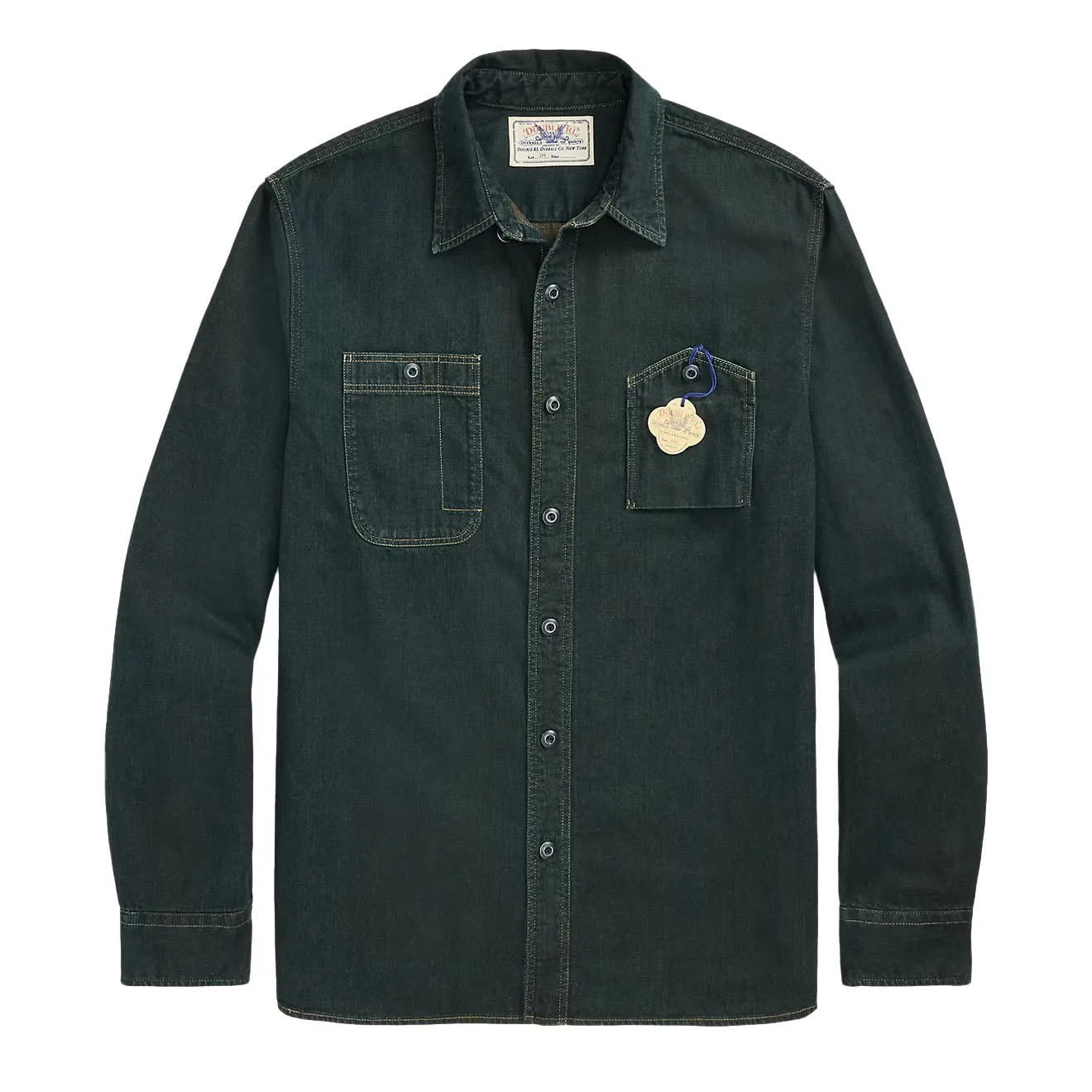 RRL By Ralph Lauren Butte Long Sleeve Sport Shirt Indigo Rinse mens joggers promo code