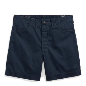 RRL by Ralph Lauren Herringbone Twill Field Short Navy mens shorts outlet store