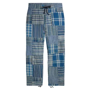 RRL By Ralph Lauren Stratford Flat Front Indigo / Creme Multi mens joggers promo code