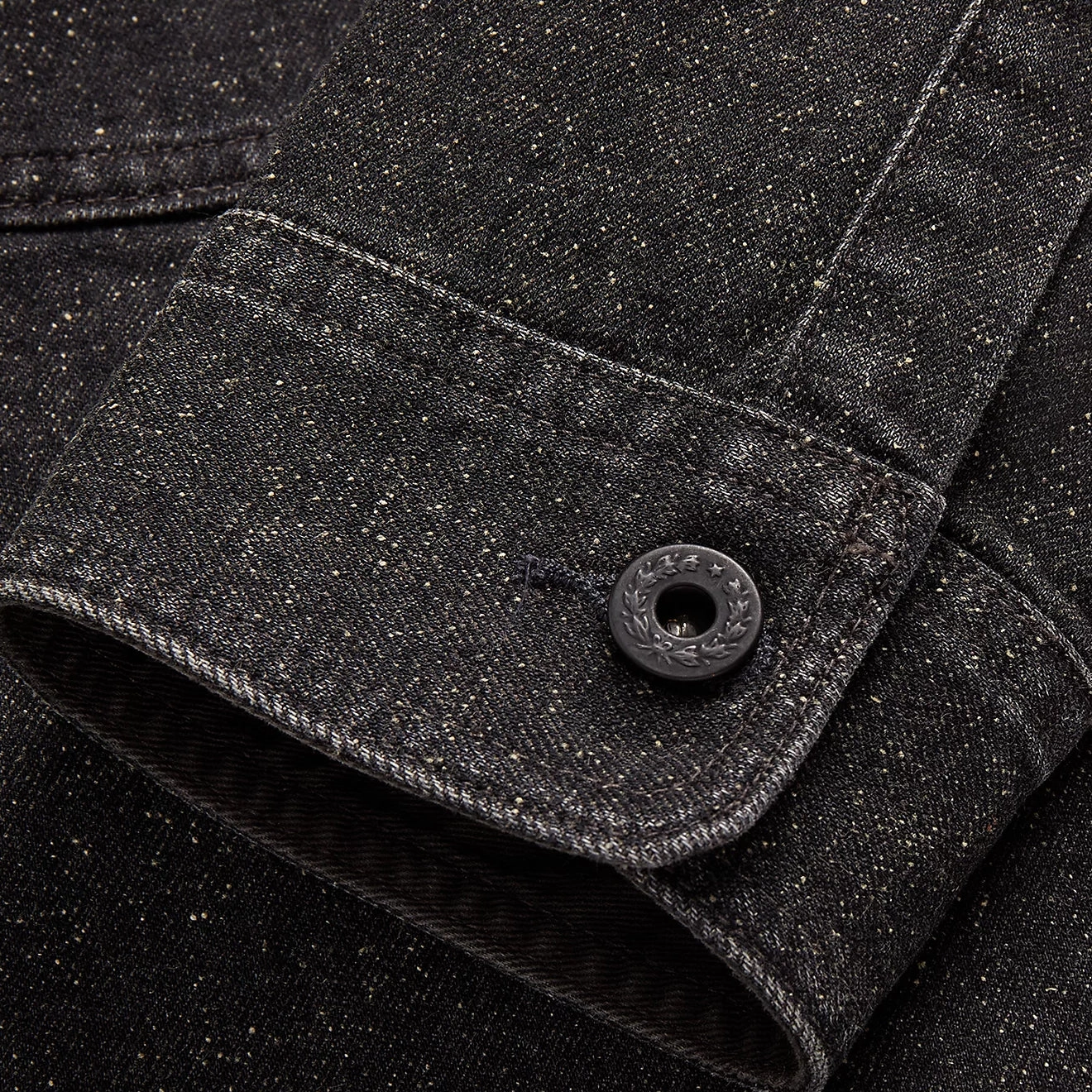 RRL by Ralph Lauren Jaspe Denim Shirt Jacket Black