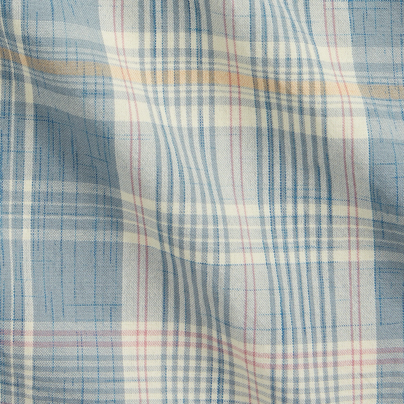 RRL by Ralph Lauren Madras Camp Shirt Light Blue