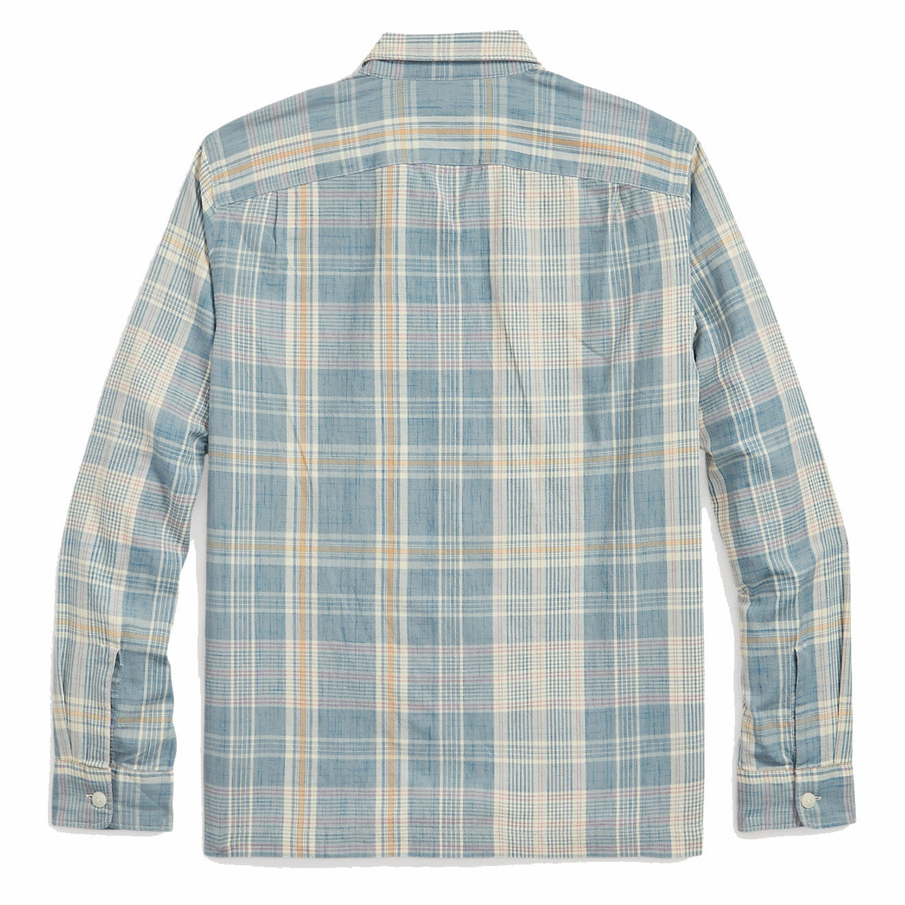 RRL by Ralph Lauren Madras Camp Shirt Light Blue