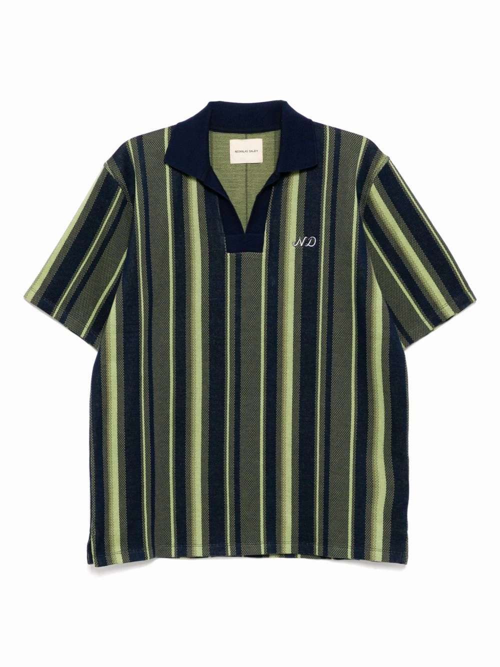 Rugby Striped Polo Shirt discount mens shirts