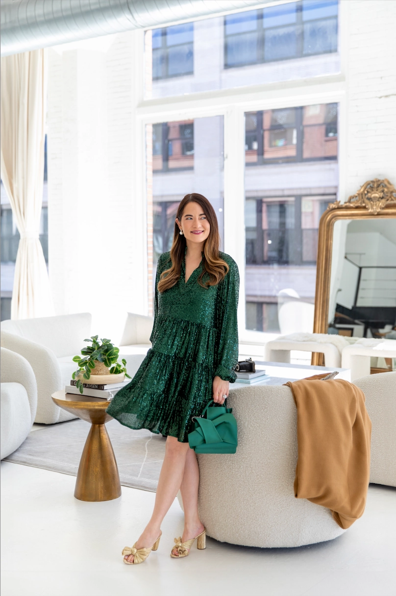 Sail To Sable Charlotte Sequin Dress - Emerald maxi dresses clearance