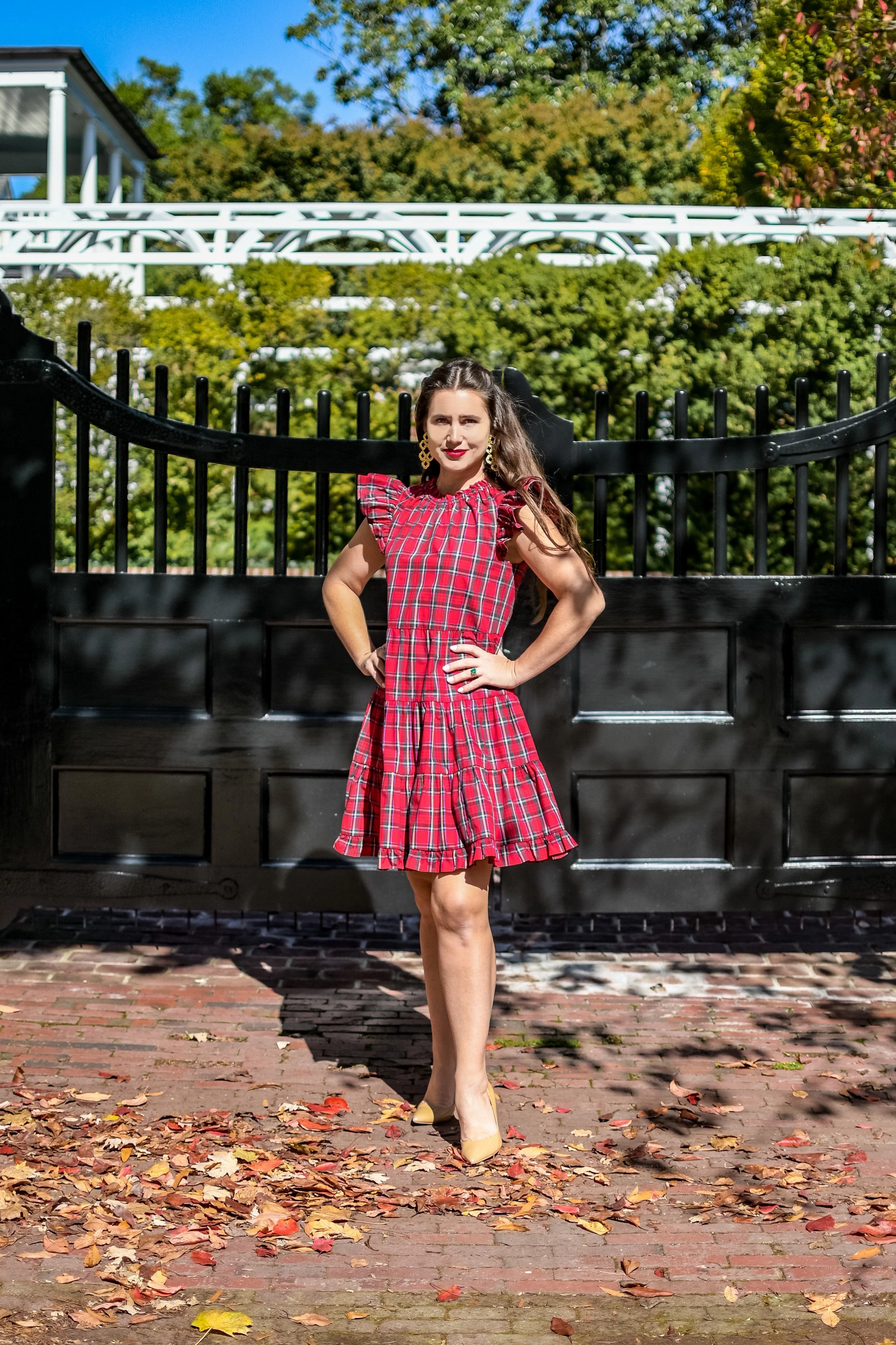 Sail To Sable Tartans Dress - Red Plaid maxi dresses clearance