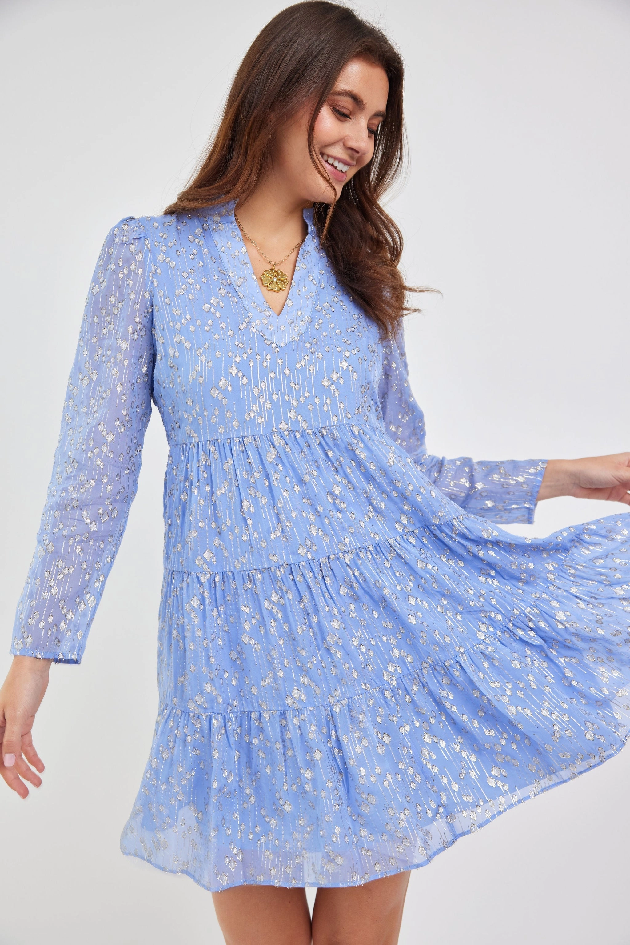 Sail To Sable x The Lucky Knot Addison Dress - Hydrangea