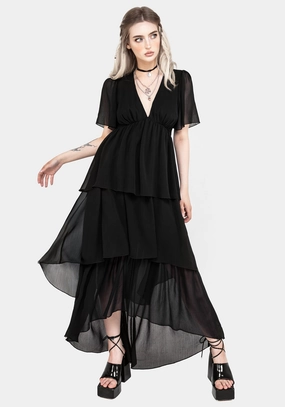 Sasha Tiered High-Low Dress Dresses Womens - beach dresses cheap