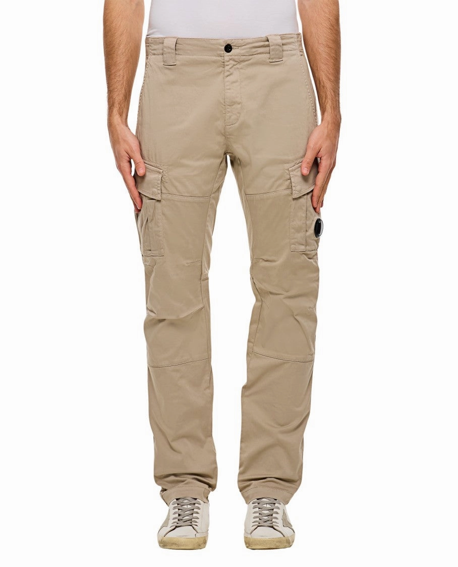 Sateen Stretch Cargo Lens Pants